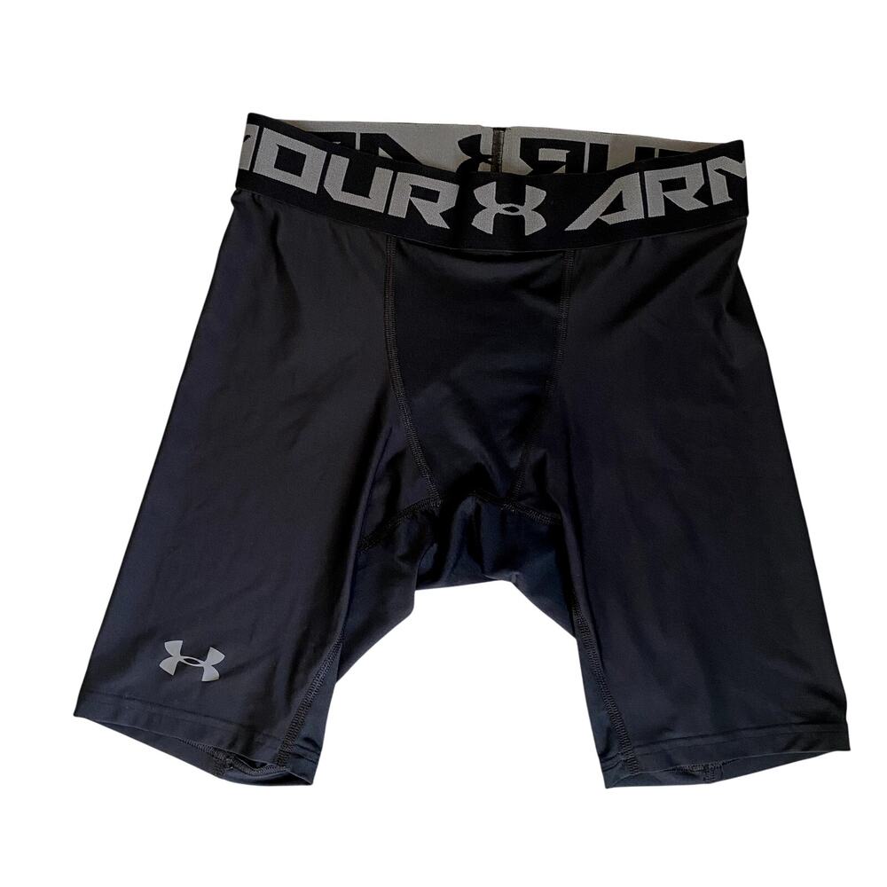 Under Armour HeatGear Men's Size M Black Compression Training Shorts